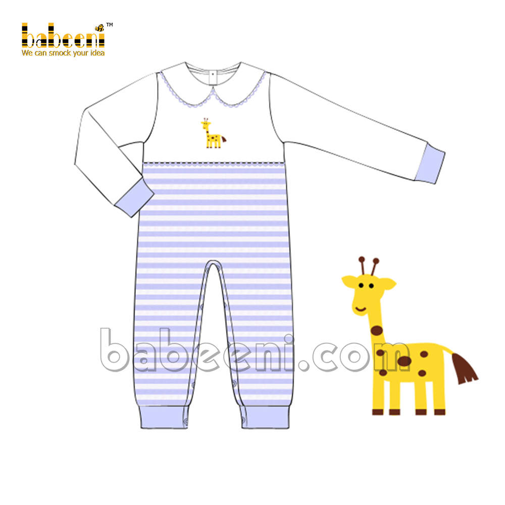 Giraffe Baby Boy Sleepsuit- KN 211